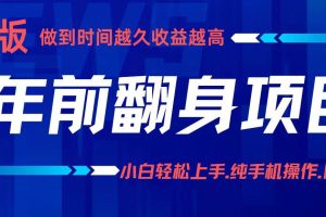 （16227期）项目讲解年入百万：小白轻松上手，纯手机操作.日入2k+