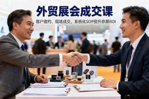 （16356期）外贸展会成交课，含目标制定、客户邀约、现场成交，系统化SOP提升参展ROI