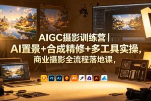 AIGC摄影训练营|AI置景+合成精修+多工具实操,商业摄影全流程落地课