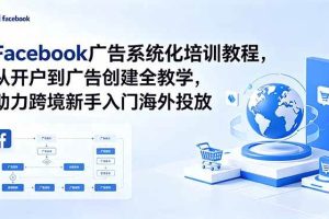 (18825期)Facebook广告系统化培训教程,从开户到广告创建全教学,助力跨境新手入门海外投放