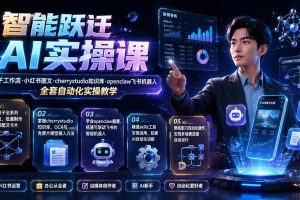 （19653期）智能跃迁 AI实操课｜扣子工作流小红书图文搭建，cherrystudio知识库openclaw飞书机器人全套自动化实操教学